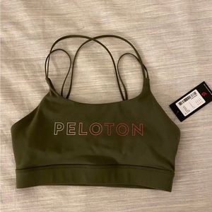 Peloton Olive Speed Up Bra. New with tags. Size Medium